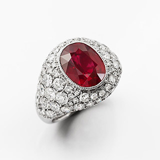 GRS Unheated Pigeon Blood Mozambique Ruby｜GRS ノーヒート ピジョンブラッド モザンビーク ルビー 5.24ct 00555
