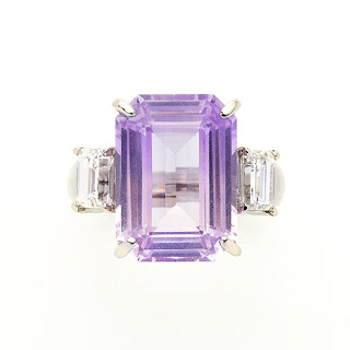 Pt No Heat ピンクサファイア R S 10.60ct GIA Violet Changing to Pink